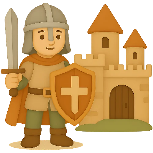 Isikupärane lasteraamat: seiklus keskaegses maailmas